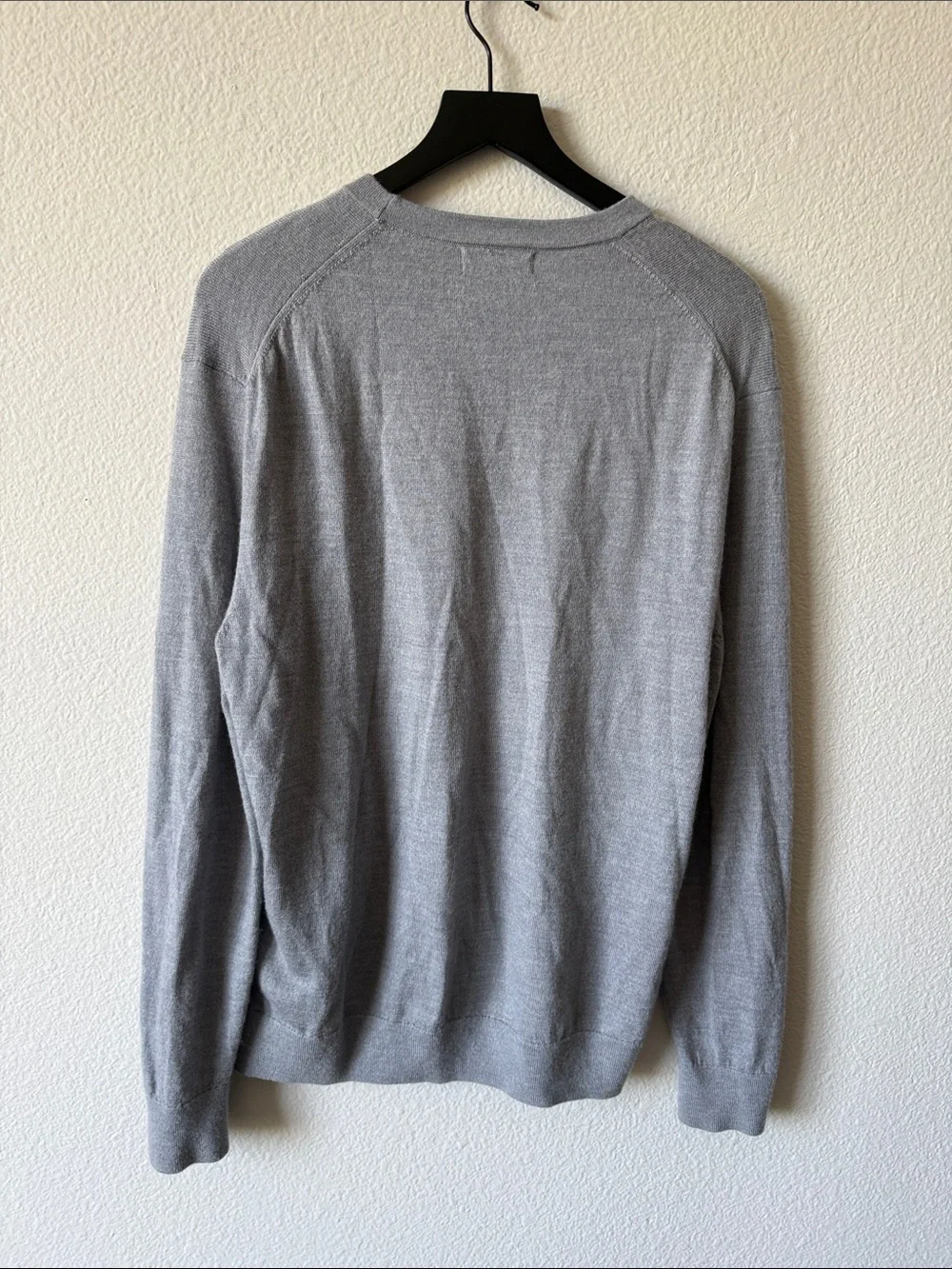 Banana Republic Light Gray Merino Wool Crewneck Sweater | Men's L